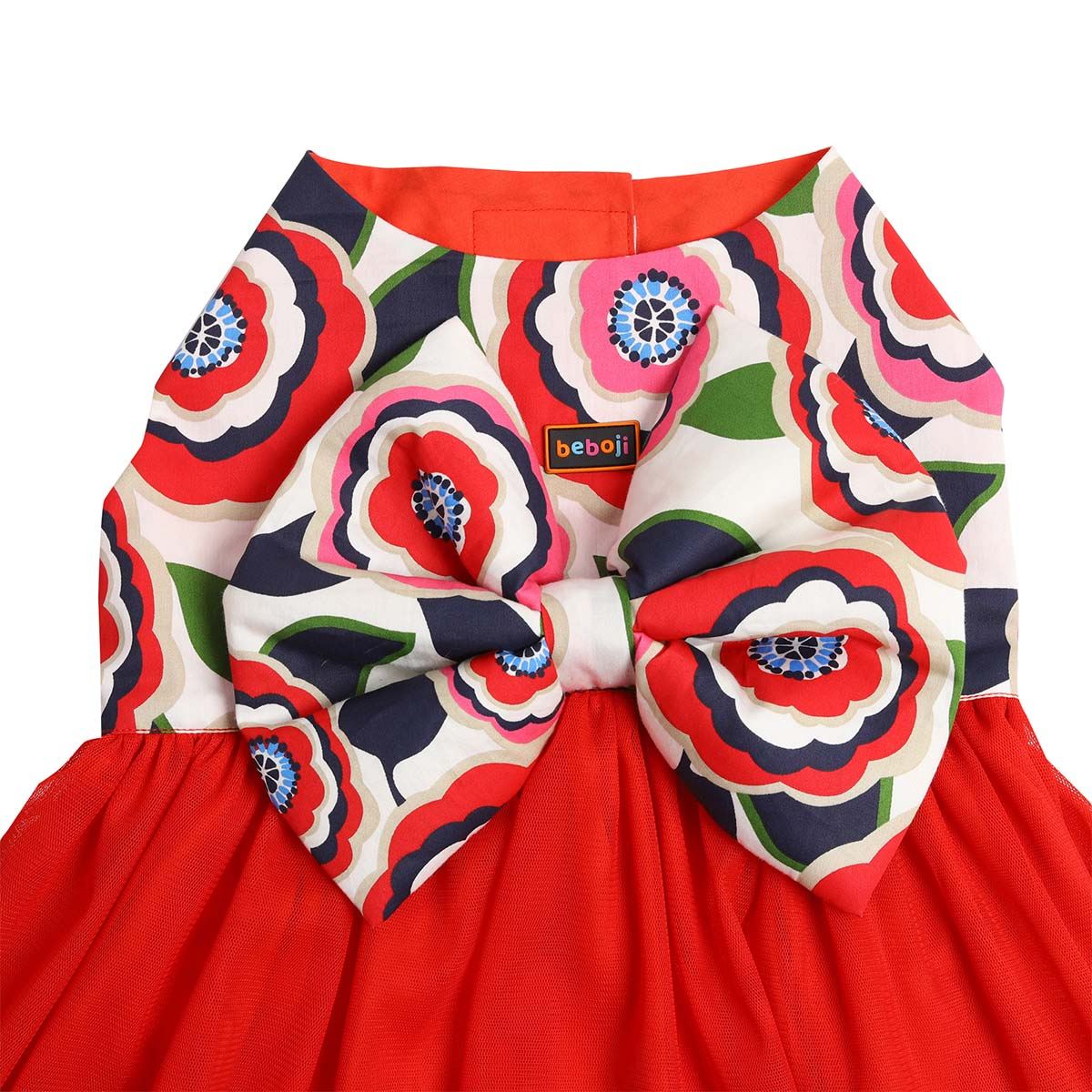 beboji Big Bow Flare Dog Frock - Zigly