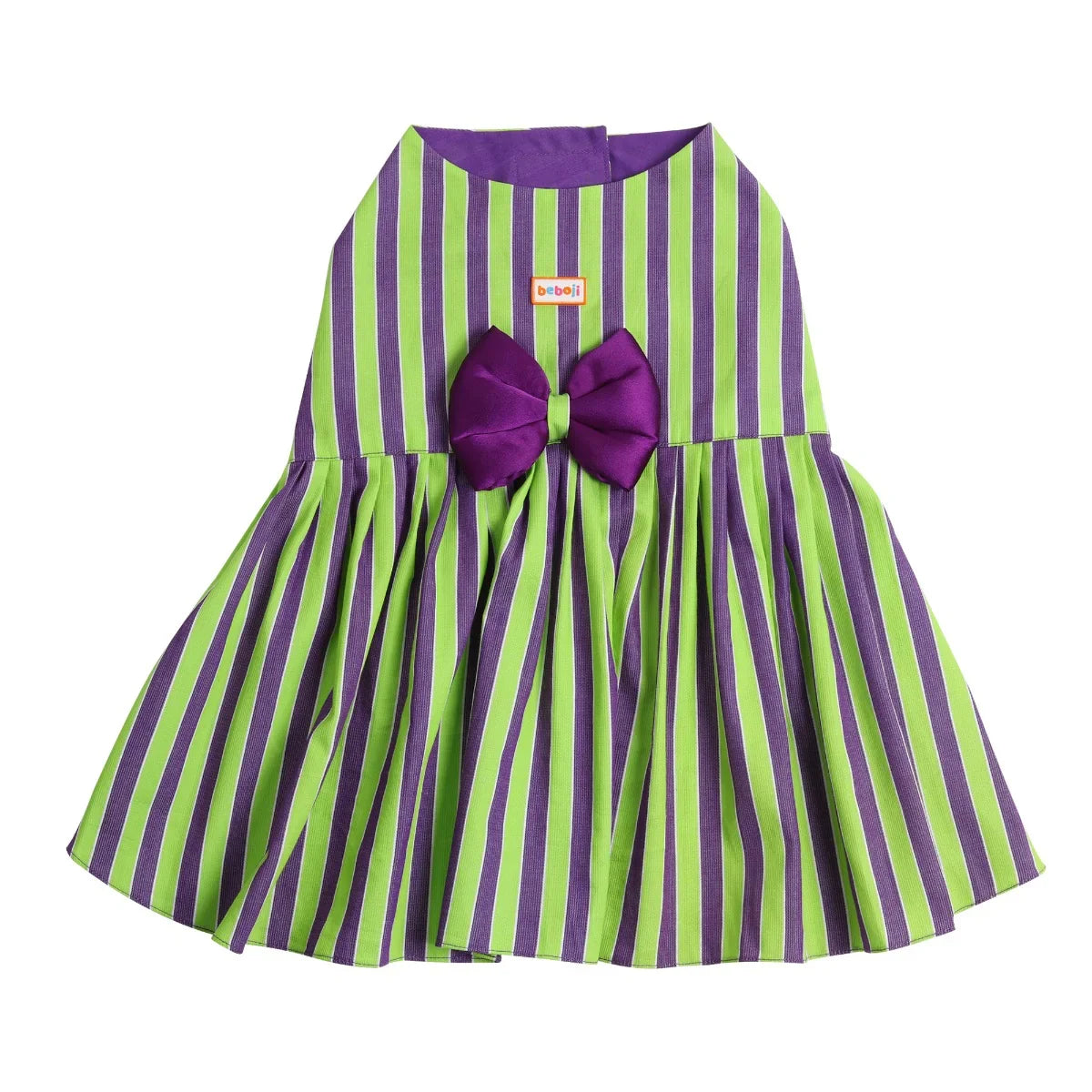beboji grassy stripe flare Dog Frock - Zigly