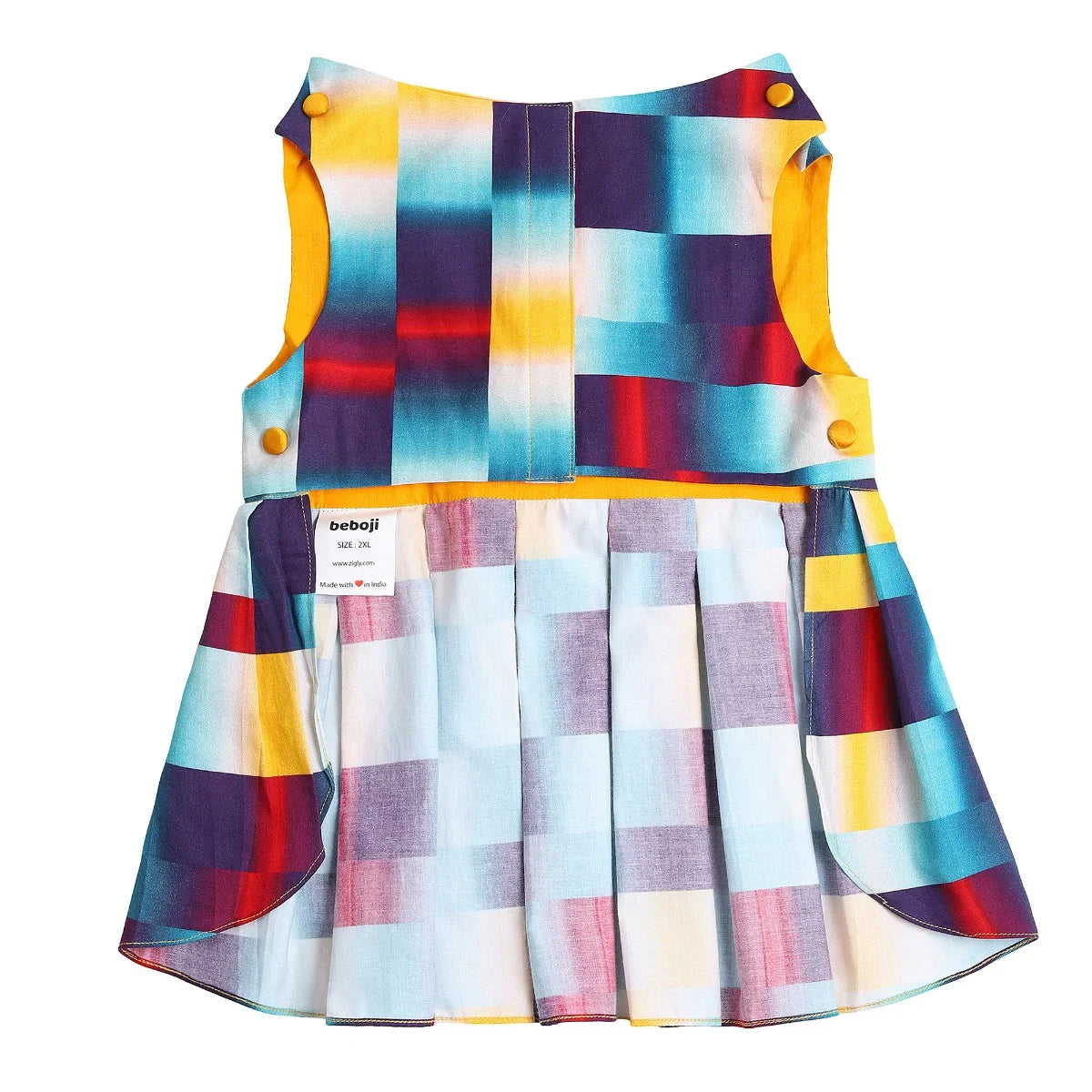 beboji Abstract Printed Classy Dog Frock - Zigly