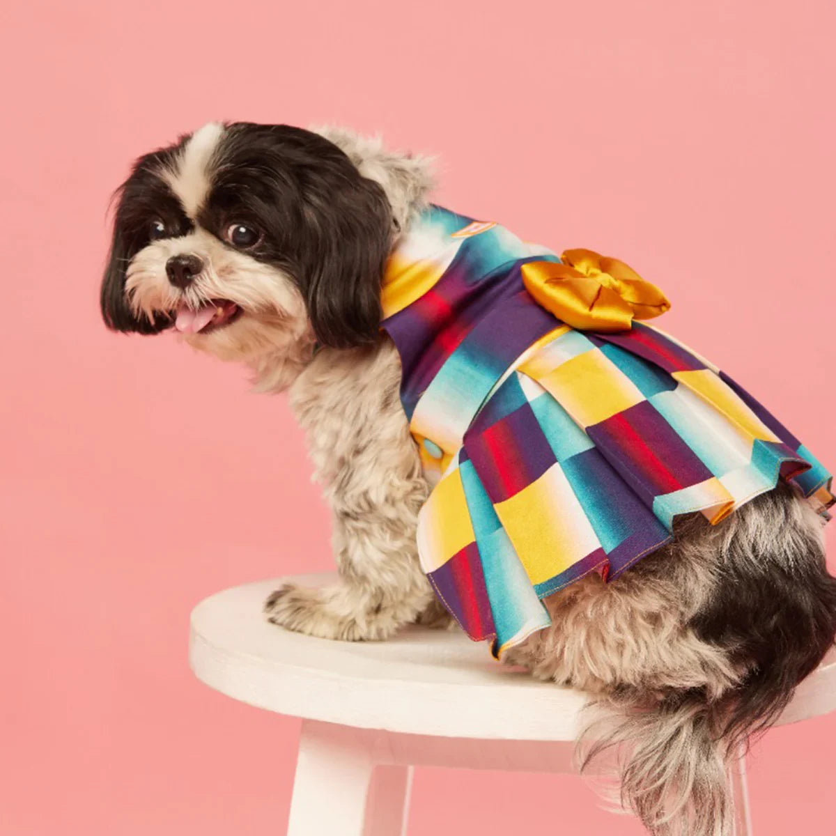 beboji Abstract Printed Classy Dog Frock - Zigly