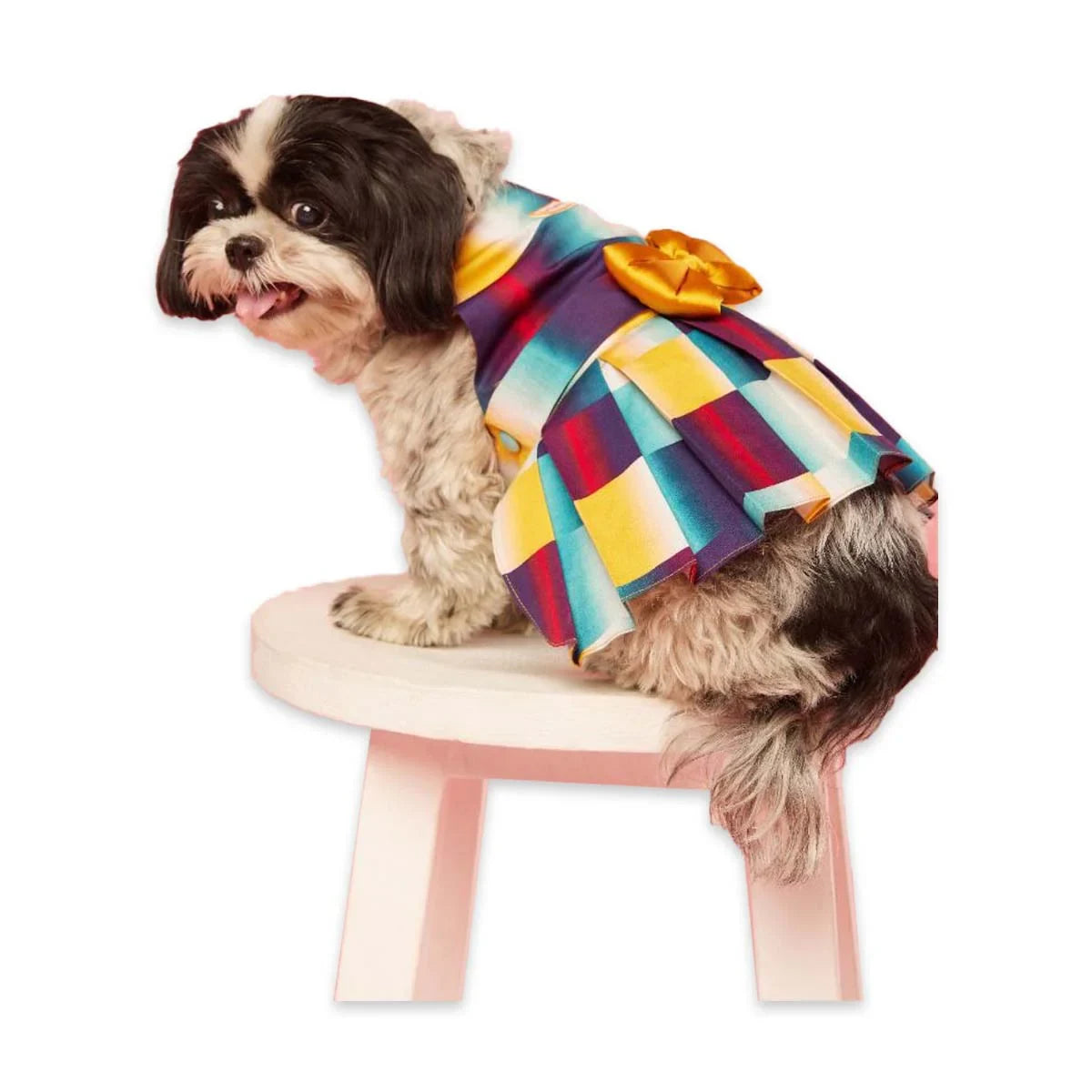 beboji Abstract Printed Classy Dog Frock - Zigly