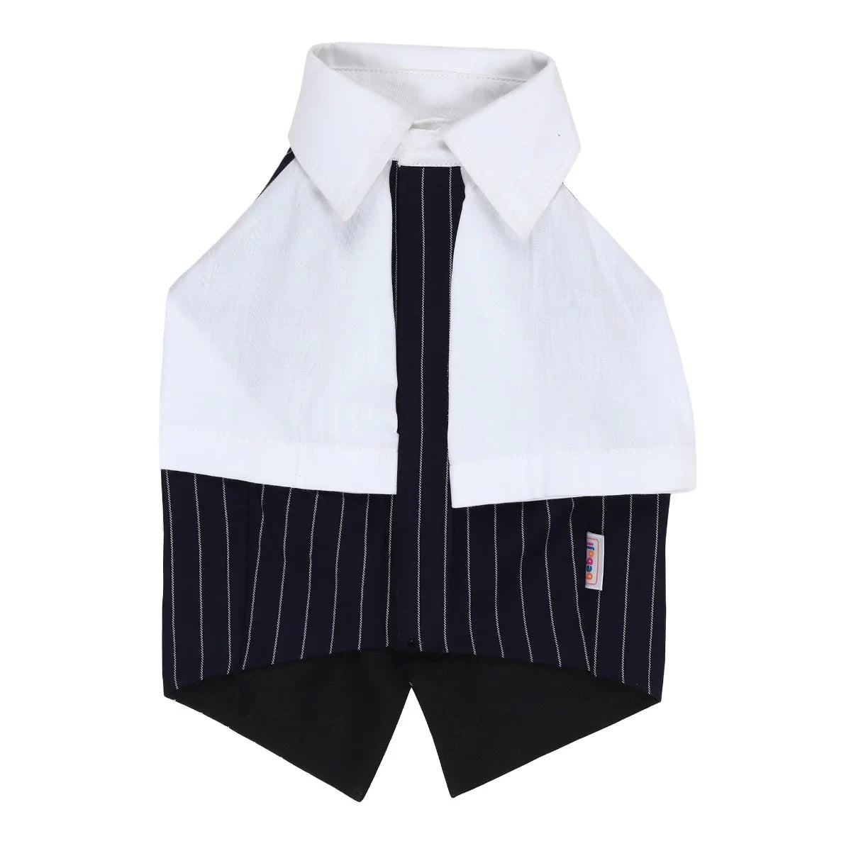 beboji Classy Gentleman Black Stripe Dog Shirt with Bow - Zigly