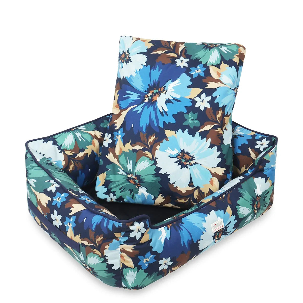 ZL Midnight Flower Lounger Dog Bed - Zigly