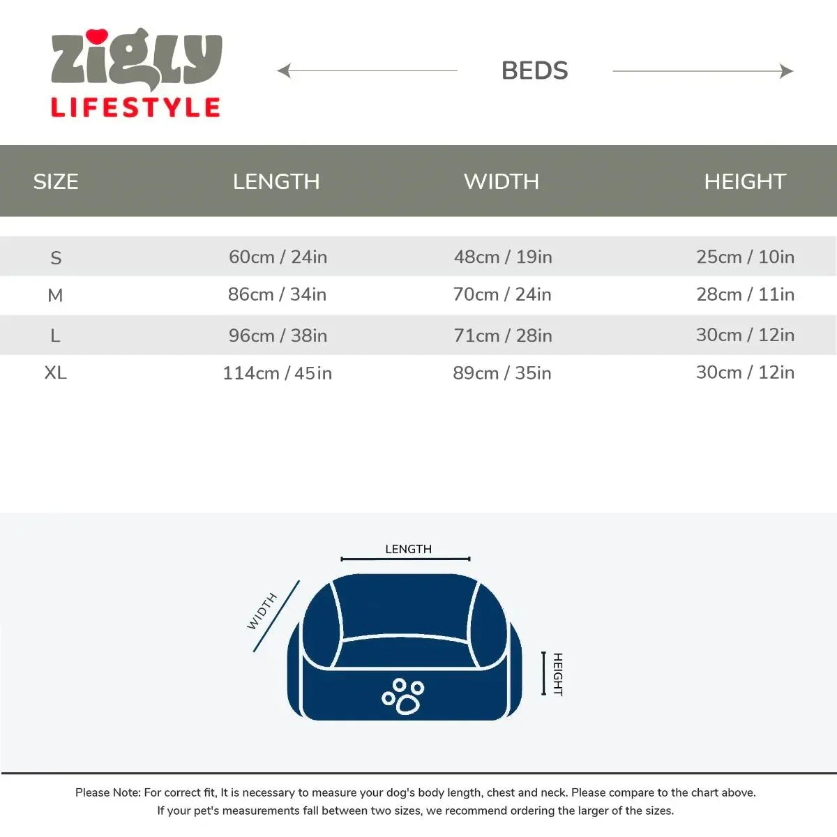 ZL Leaflet Cozy Lounger Dog Bed - Zigly