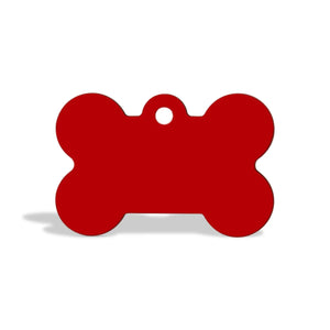 Zigly Personalised Dog & Cat Name Tag - Bone - Small -Assorted Colours - Zigly