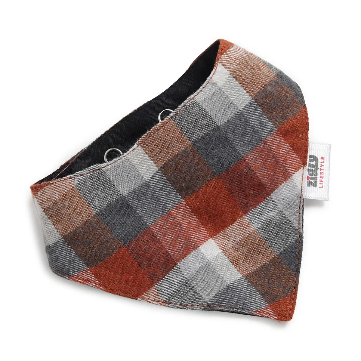 ZL Chocolatey Check Dog Bandana - Zigly