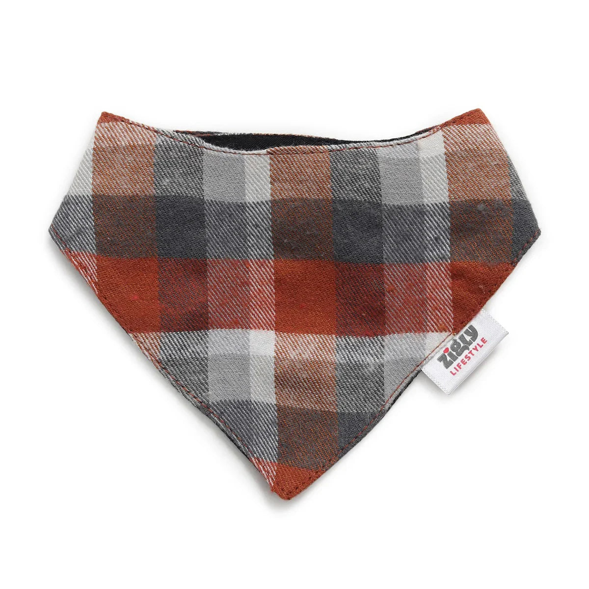 ZL Chocolatey Check Dog Bandana - Zigly