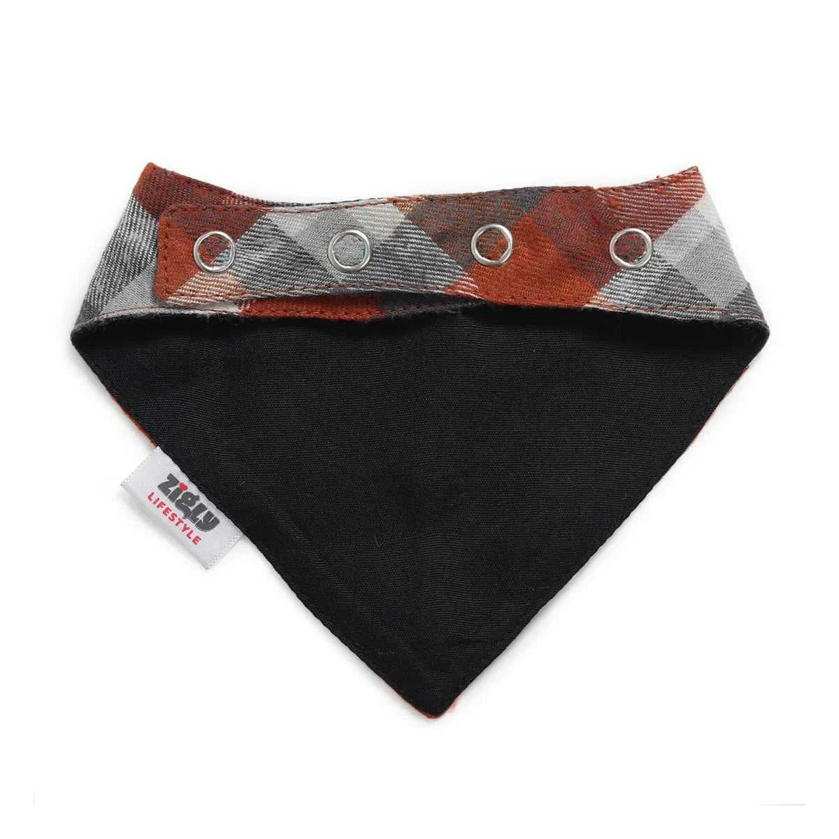 ZL Chocolatey Check Dog Bandana - Zigly