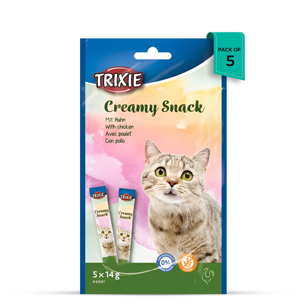 Trixie Creamy Snack With Chicken Cat Treats - 70g