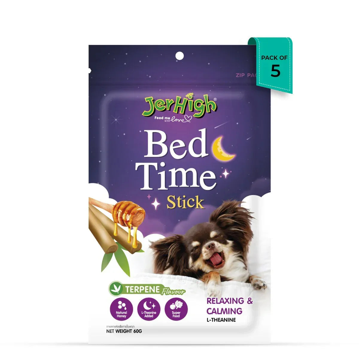 JerHigh Bed Time Stick Dog Meaty Treat - 60g - Zigly