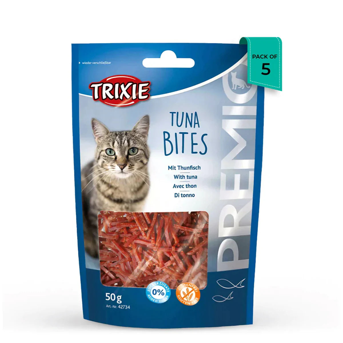 Trixie Premio Tuna Bites Cat Treat - 50g - Zigly