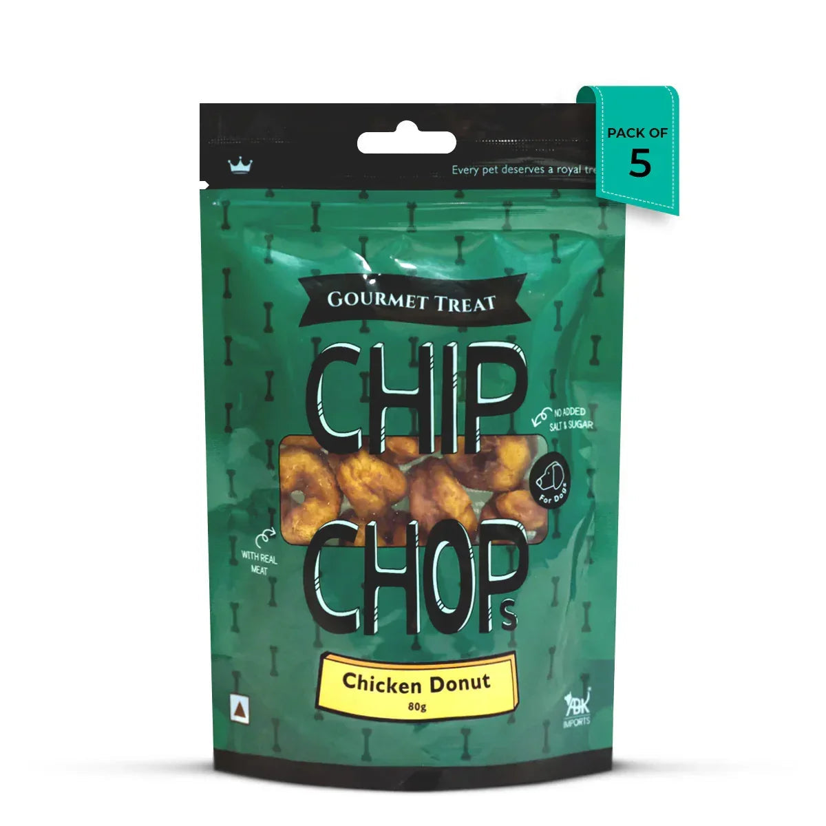 Chip Chops Chicken Donuts Dog Meaty Treat 80g - Zigly
