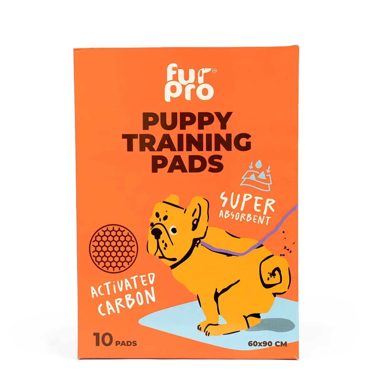Furpro Carbon Puppy Training Pads 10 Pads (60x90 cm) - Zigly