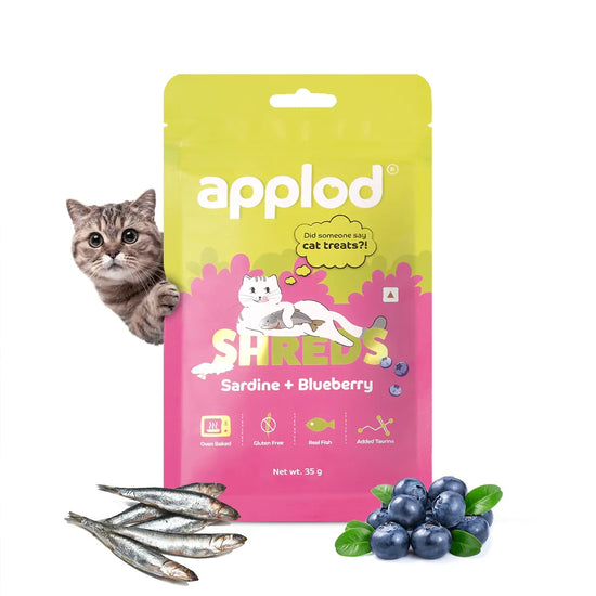 Applod Sardine with Blueberry Cat Treat - 35g - Zigly