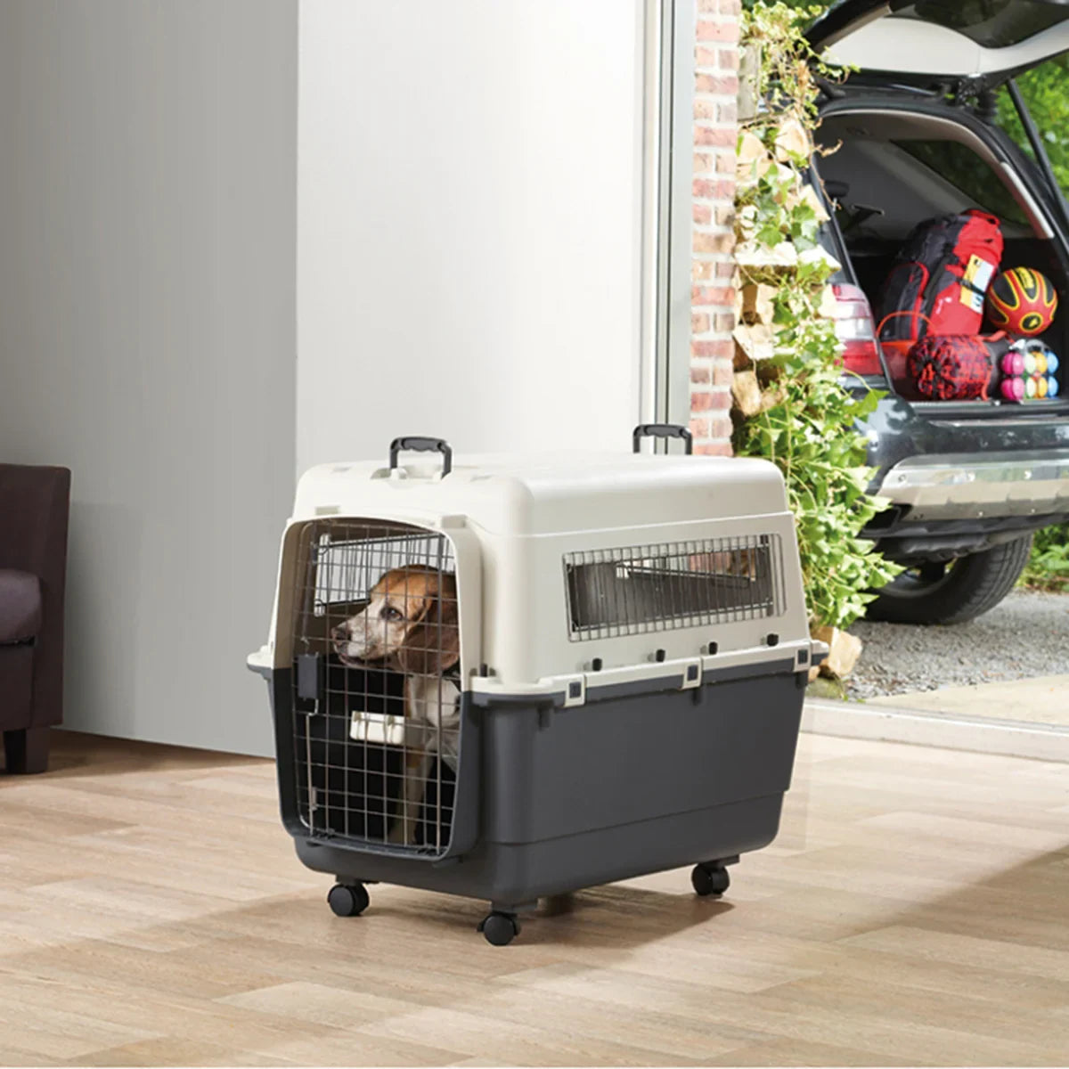 Savic Andes 7 Pet Carrier - Ivory - 39x27x32 inch - Zigly