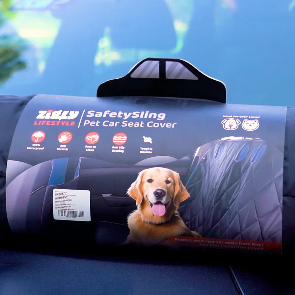 ZL Safety Sling Pet Car Seat Cover - Zigly