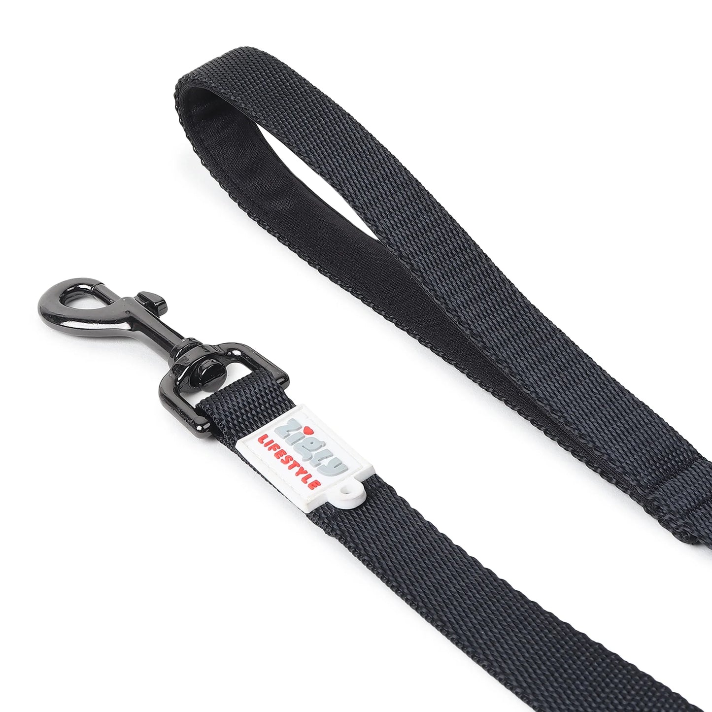 ZL Classic Padded Dog Leash  Black - Zigly