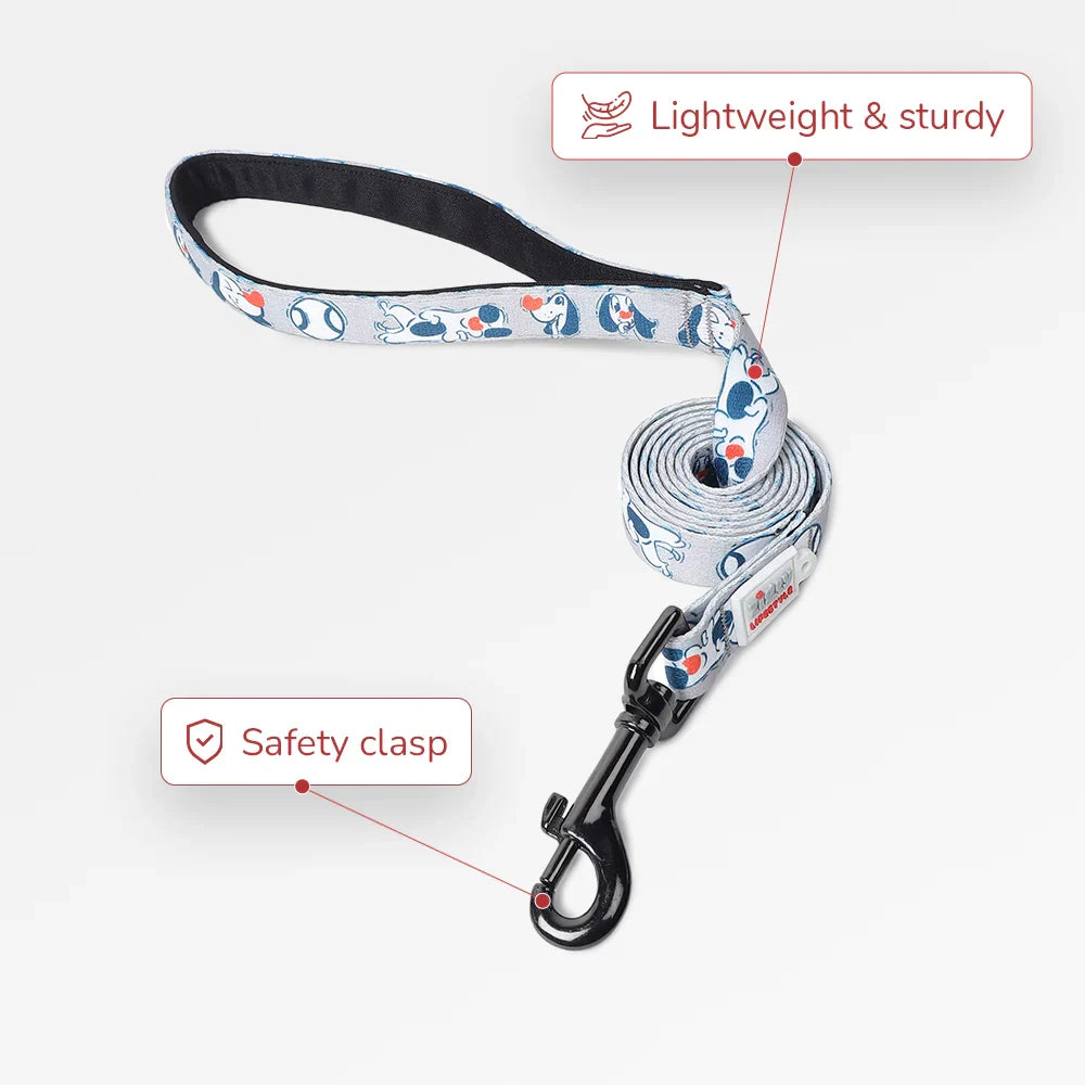 ZL Doodle Dog Leash - Grey - Zigly