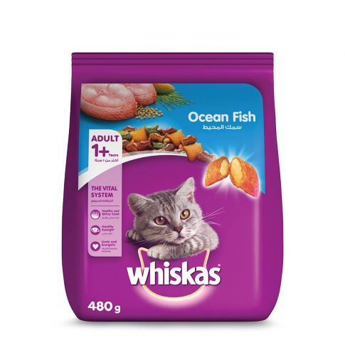 Buy Whiskas Adult 1 Year Ocean Fish Flavour Dry Cat Food Online In