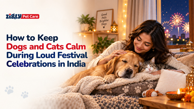 How to Keep Dogs and Cats Calm During Loud Festival Celebrations in India