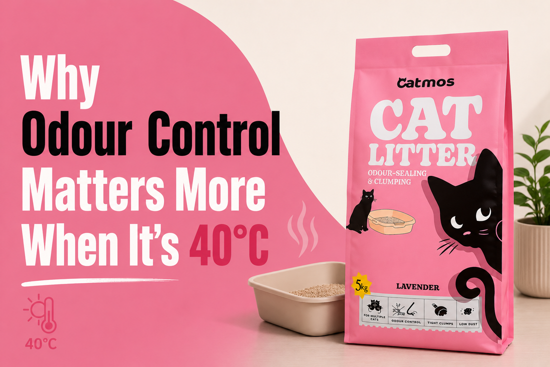 Catmos Cat Litter in Summer: Why Odour Control Matters More When It's 40°C