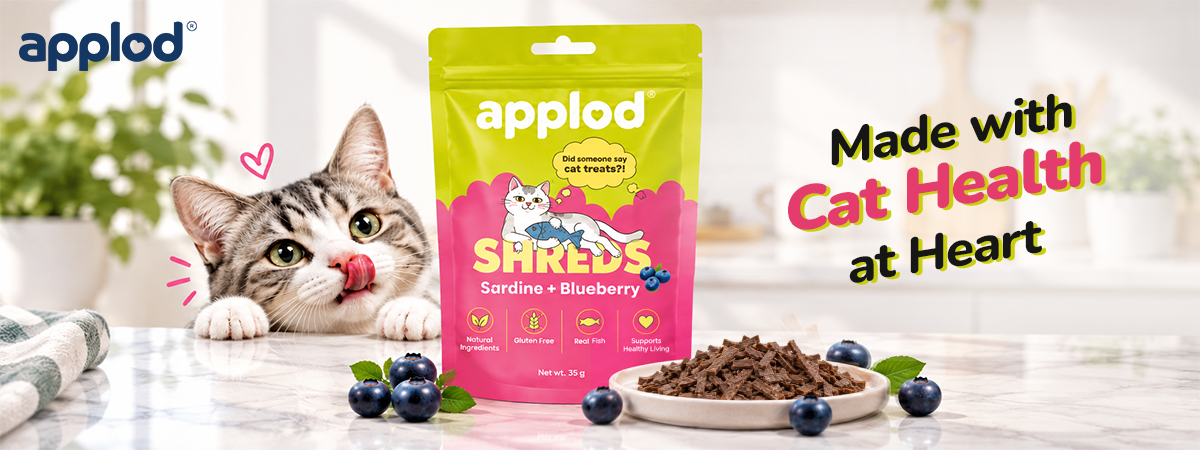Applod Natural Sardine with Blueberry Grain-Free Cat Treats (35g)