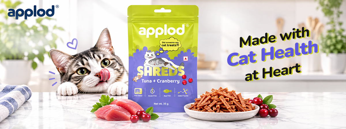 Applod Natural Tuna with Cranberry Grain-Free Soft Jerky Cat Treats (35g)