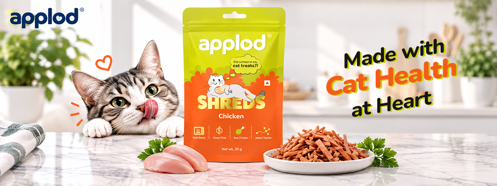 Applod Natural Chicken Shreds Grain-Free Soft Cat Treats (35g)