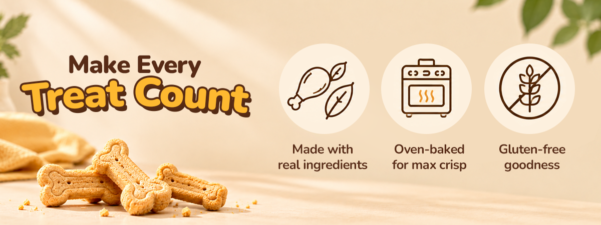 Applod Crunch-a-Licious Gluten Free Chicken & Cheese Dog Biscuits - 800g