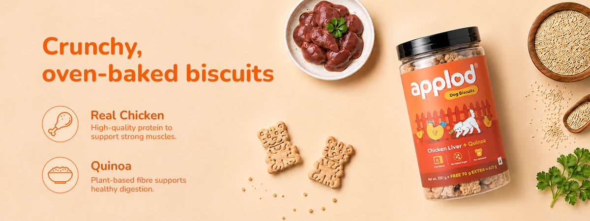 Applod Chicken Liver & Quinoa Dog Biscuits