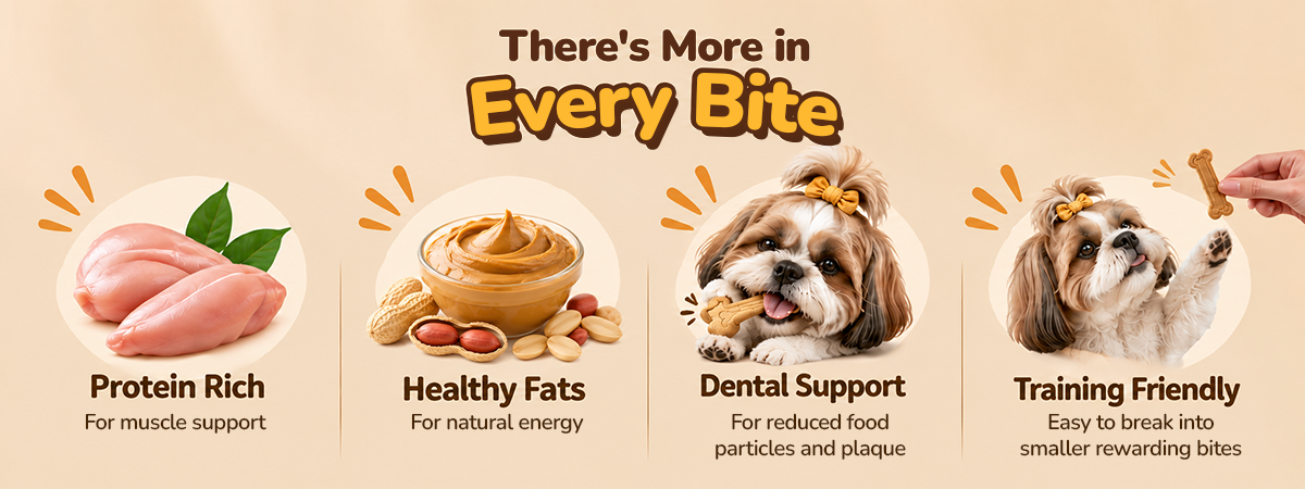 Applod Crunch-a-Licious Gluten Free Chicken and Peanut Butter Dog Biscuits - 800g
