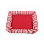 ZL Red Stripe Lounger Dog Bed