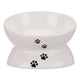 Trixie Elevated Ceramic Cat Bowl 370ml - Dia 14cm - White