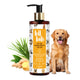 Tell Tails 5-in-1 Natural Dog Shampoo 250ml bottle with ginger and golden retriever on zigly