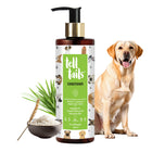 Tell Tails Natural Dog Conditioner 250ml with a golden retriever, available at zigly