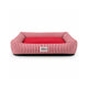 ZL Red Stripe Lounger Dog Bed