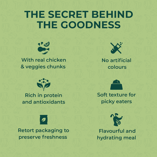 Applod Chicken & Veggies Chunks in Gravy Adult Wet Dog Food - 85g