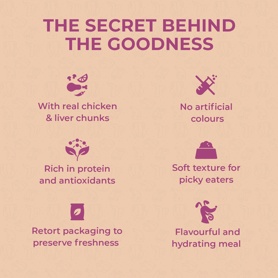 Applod Chicken Chunks & Liver in Gravy Wet Dog Food - 85g