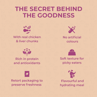 Applod Chicken Chunks & Liver in Gravy Wet Dog Food - 85g