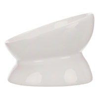 Trixie Elevated Ceramic Cat Bowl 370ml - Dia 14cm - White