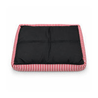 ZL Red Stripe Lounger Dog Bed