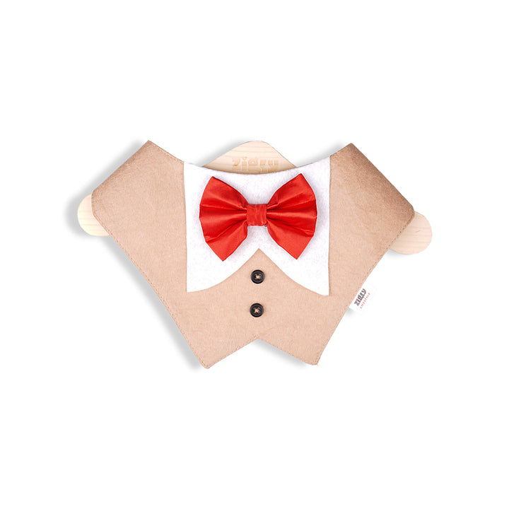 ZL Pup In A Tux Dog Bandana