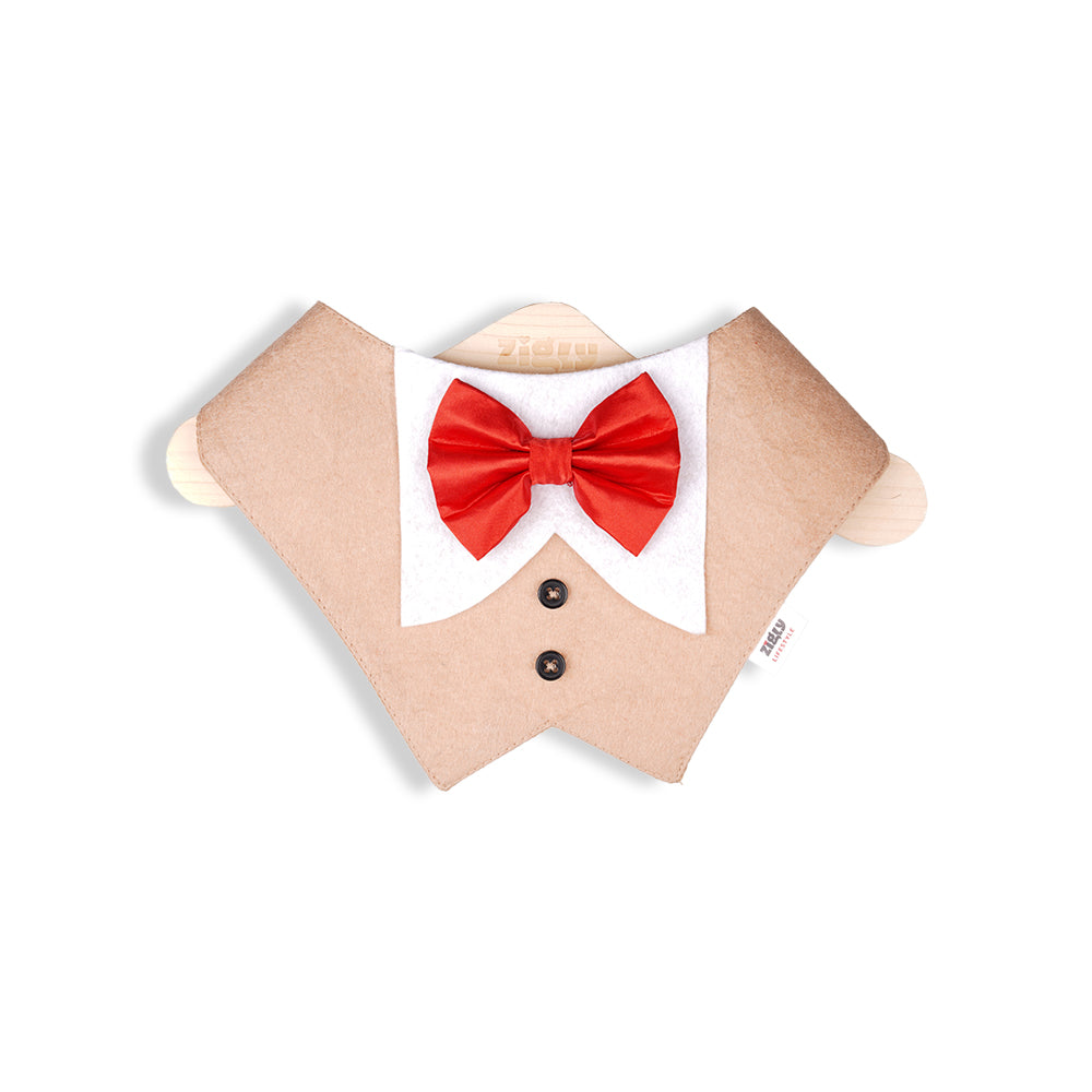ZL Pup In A Tux Dog Bandana