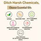 Tell Tails natural dog shampoo features on Zigly: vegan, silicone, SLS and paraben free.