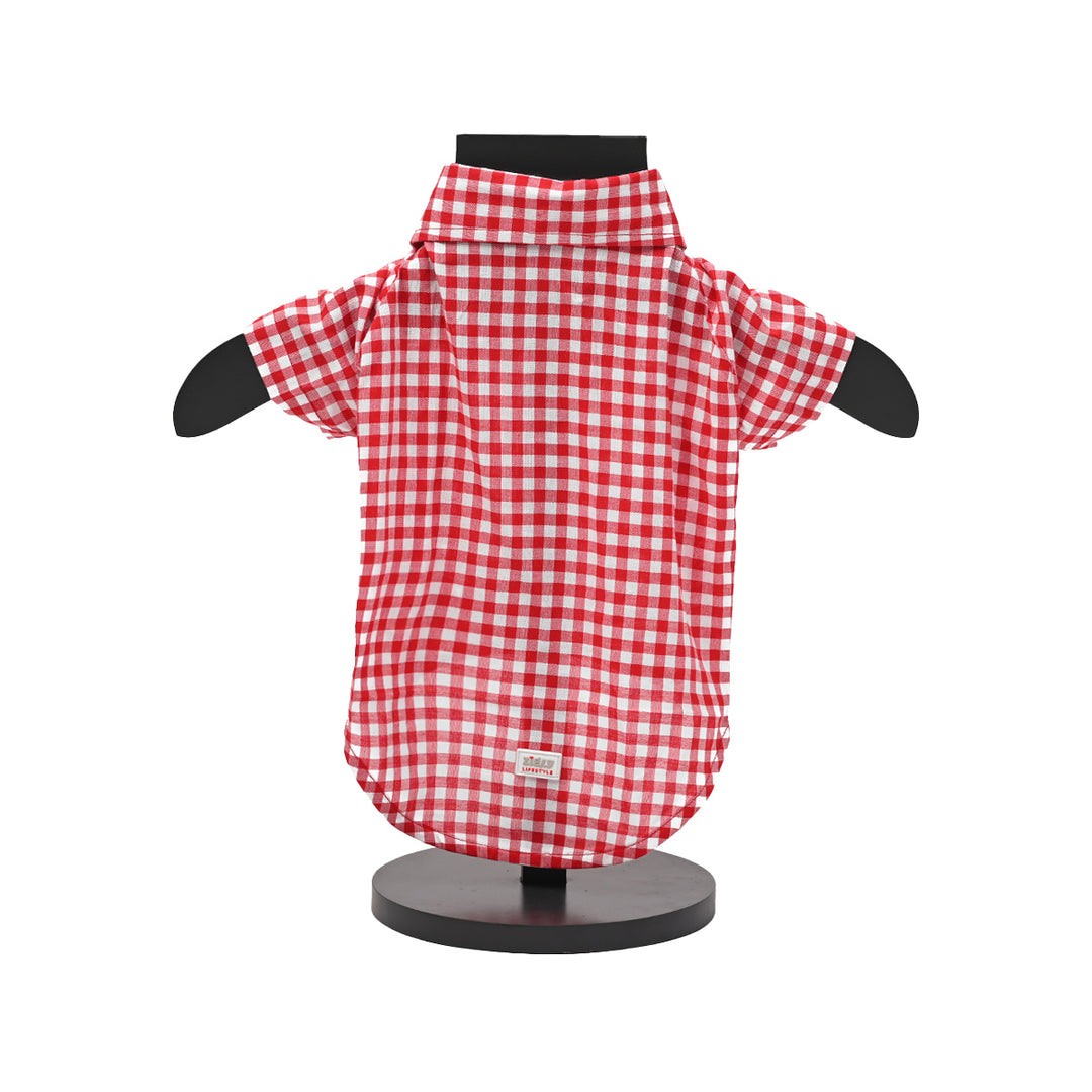 ZL Gingham Glam Dog Shirt
