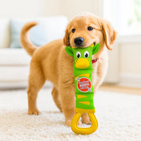 Outward Hound Fire Biterz Zebra Dog Toy Green Large