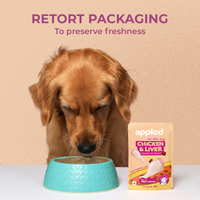 Applod Chicken Chunks & Liver in Gravy Wet Dog Food - 85g