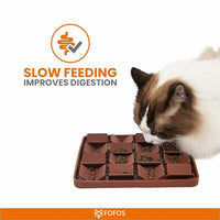 FOFOS Licking Mat for Dogs & Cats - Dark Brown