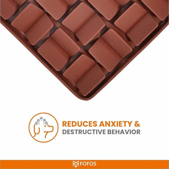 FOFOS Licking Mat for Dogs & Cats - Dark Brown