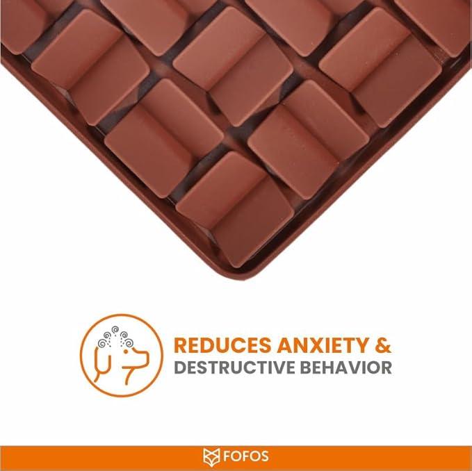 FOFOS Licking Mat for Dogs & Cats - Dark Brown